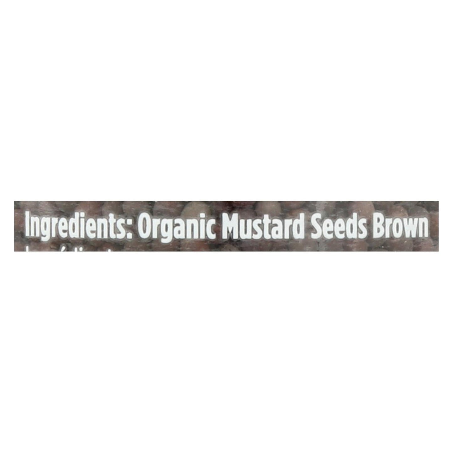 Spicely Organics Organic Brown Mustard Seed - 2.4 Oz. (Pack of 3)