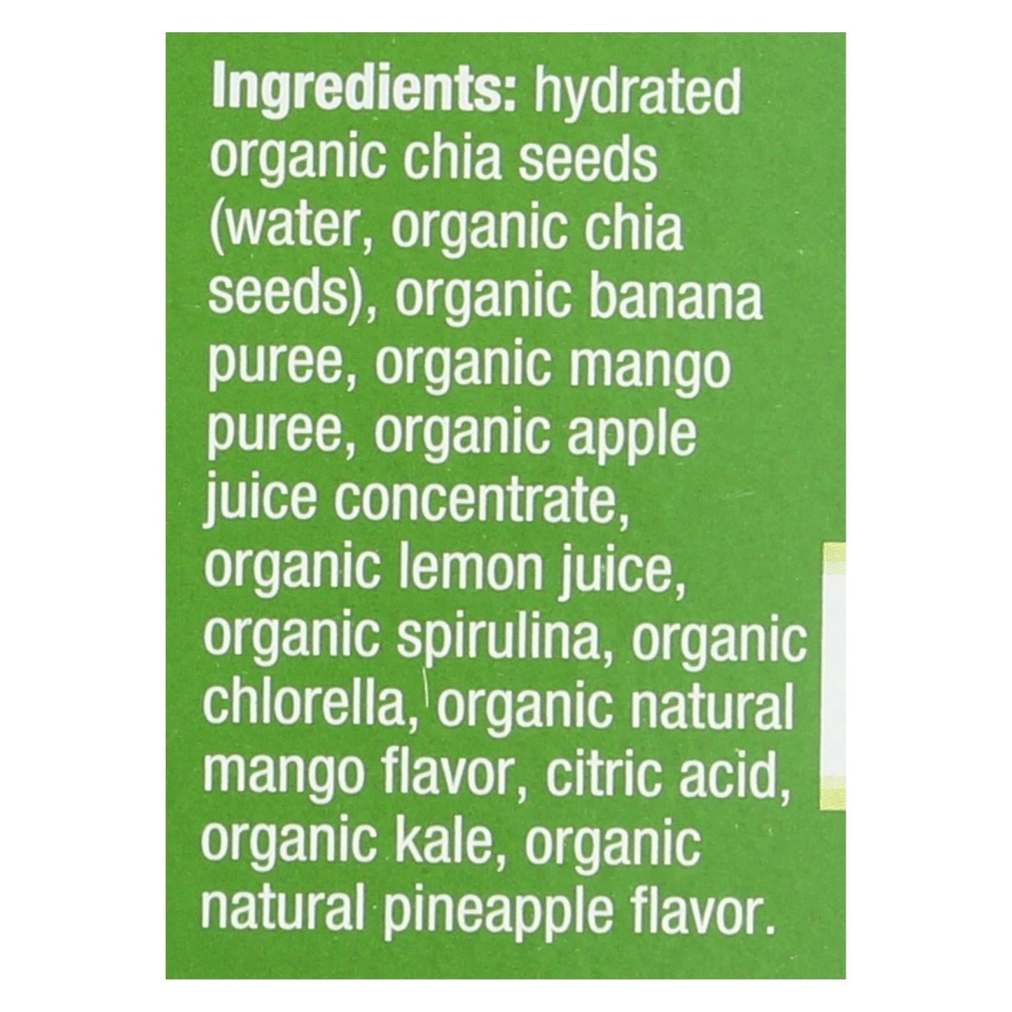 Mamma Chia Green Magic Vitality Squeeze Snack, 3.5 oz, Pack of 6