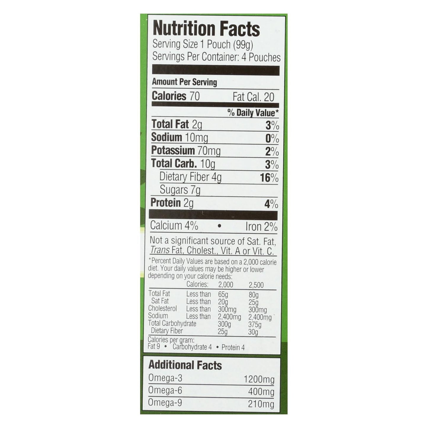 Mamma Chia Green Magic Vitality Squeeze Snack, 3.5 oz, Pack of 6