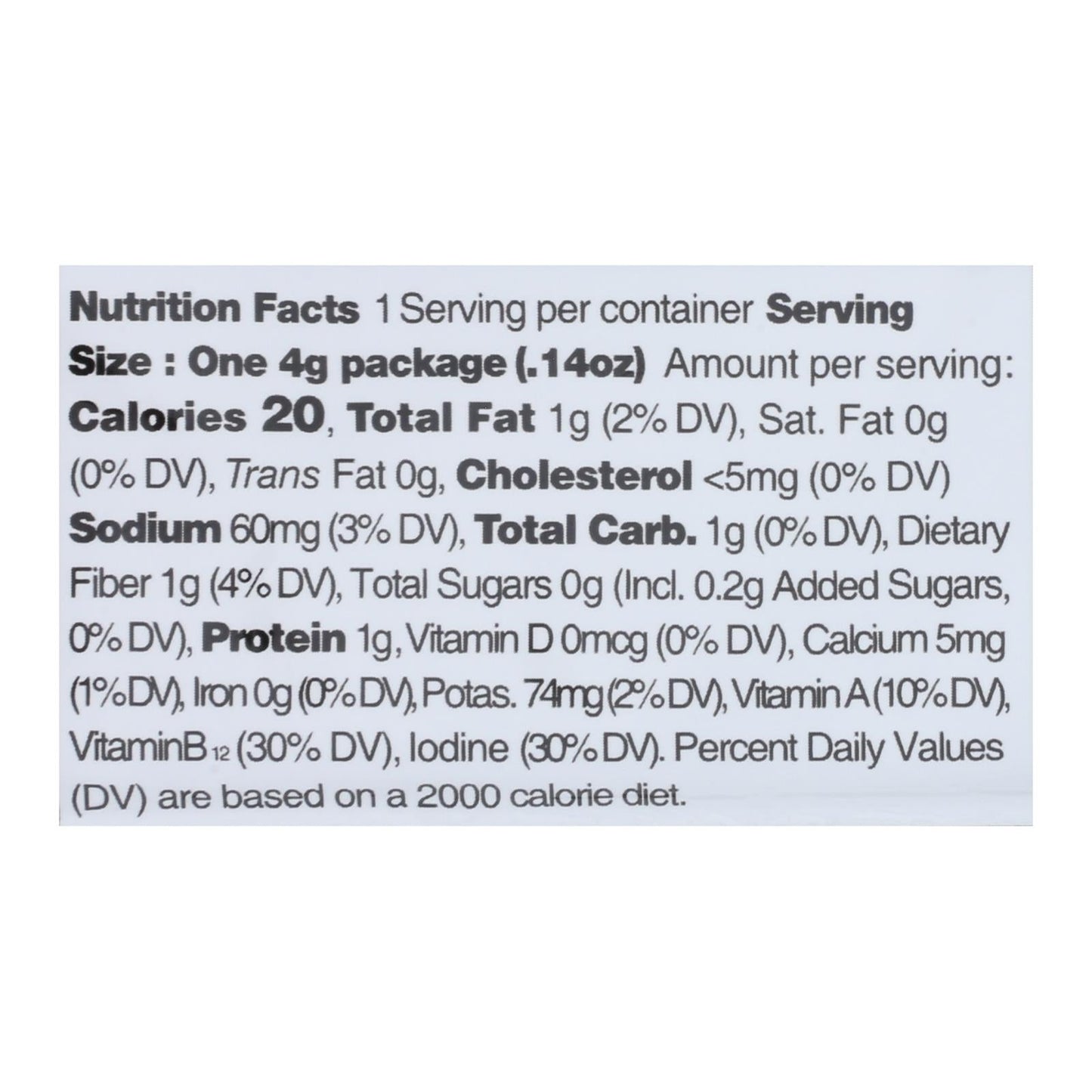 Ocean's Halo Premium Seaweed Snack, Wasabi Flavor, Gluten-Free, Case of 12, 0.14 Oz