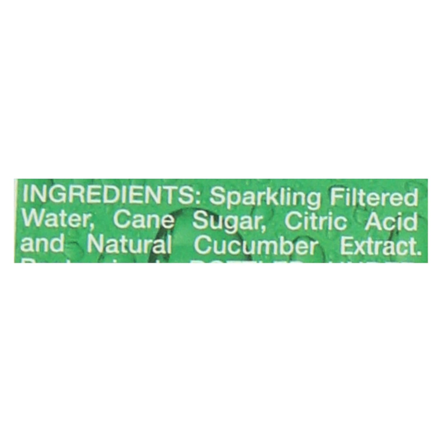 Mr. Q.cumber Sparkling Beverage - 7 Oz, 24-Pack