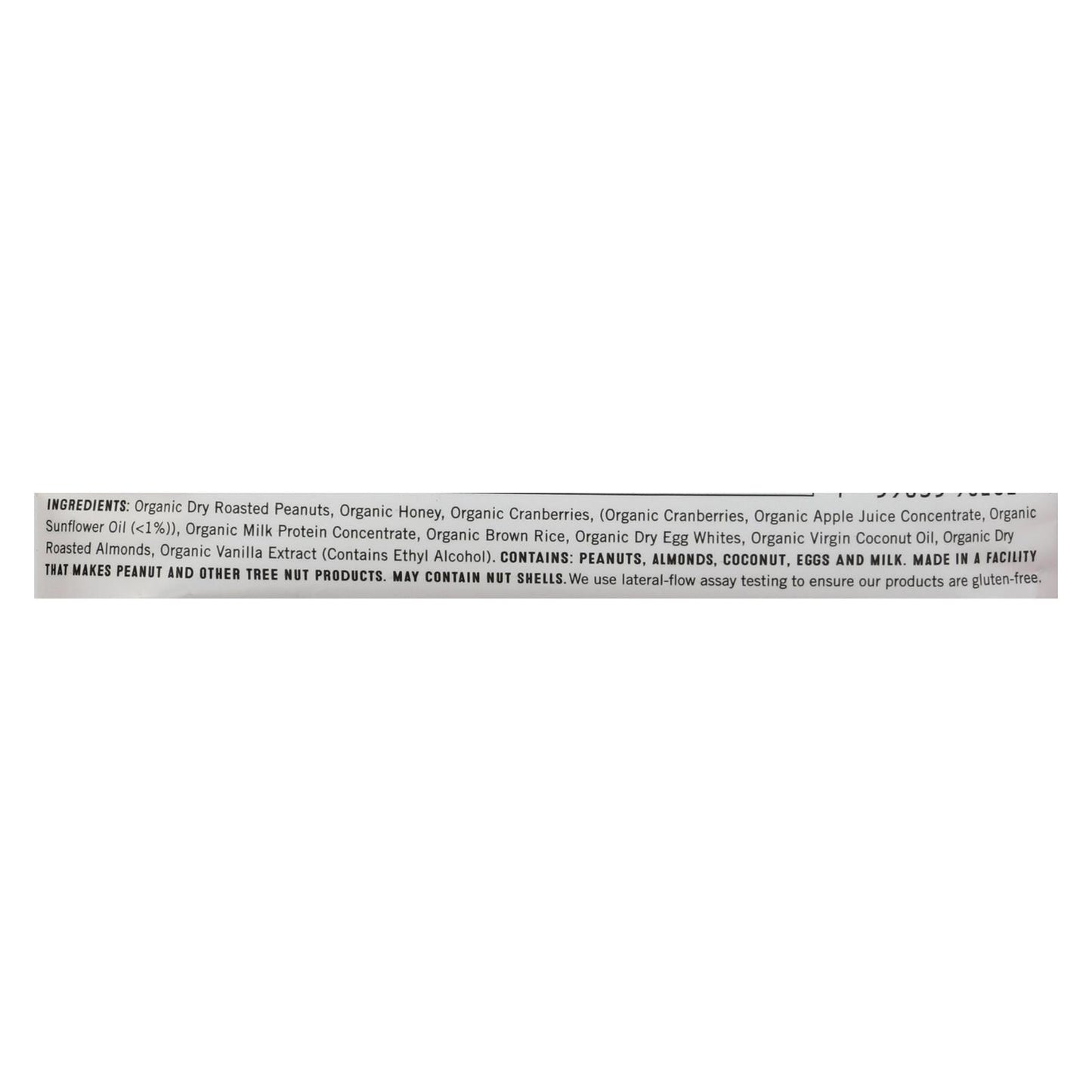 Wella Bar Cranberry Crunch Chilled Organic Protein, Heart-Healthy Bar - 1.9 Oz. (Pack of 8)