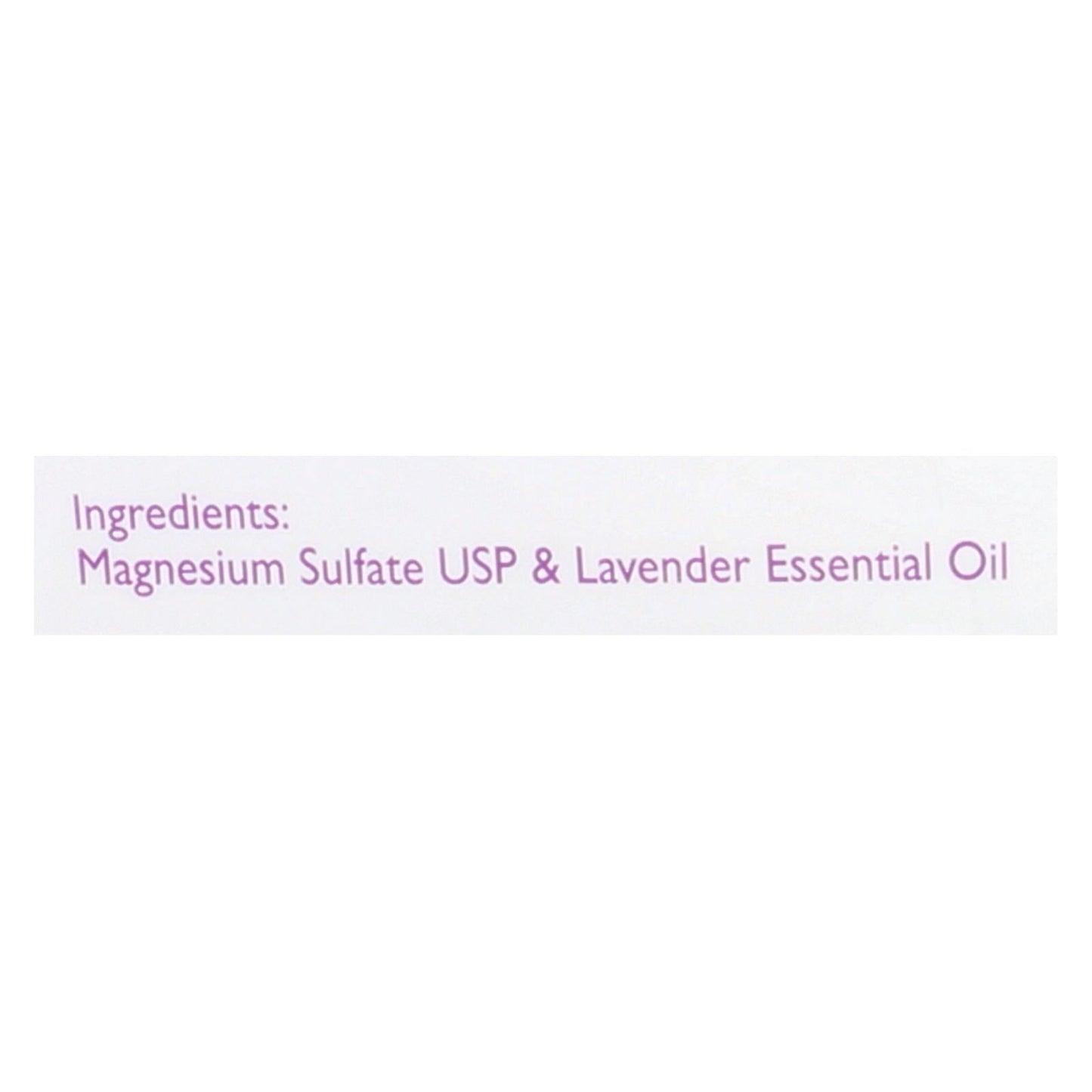 Ultra Epsom  - Lavender Epson Salt - 5 Lb