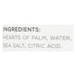 Delallo Sliced Hearts of Palm Salad Cut, Pack of 12, 14.1 Oz