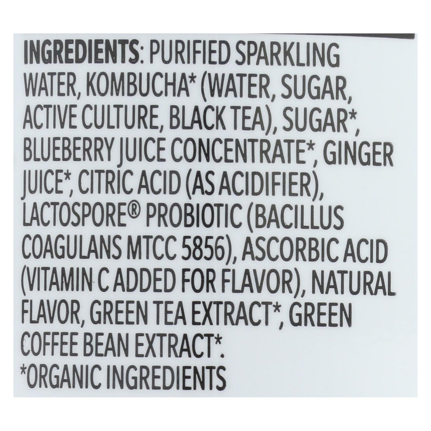 Kombucha Organic Sparkling Beverage Pack of 12, 12 Fl Oz