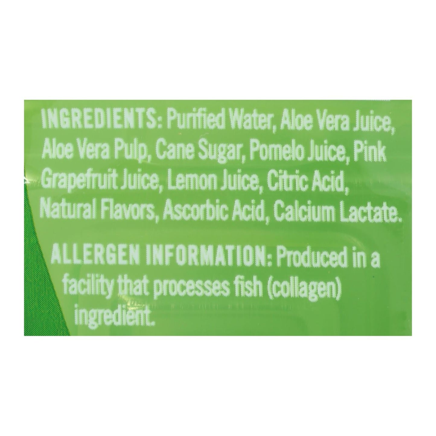 Alo Appeal Aloe Vera Juice Drink, Pomelo Lemon & Pink Grapefruit, 16.9 fl oz., Pack of 12