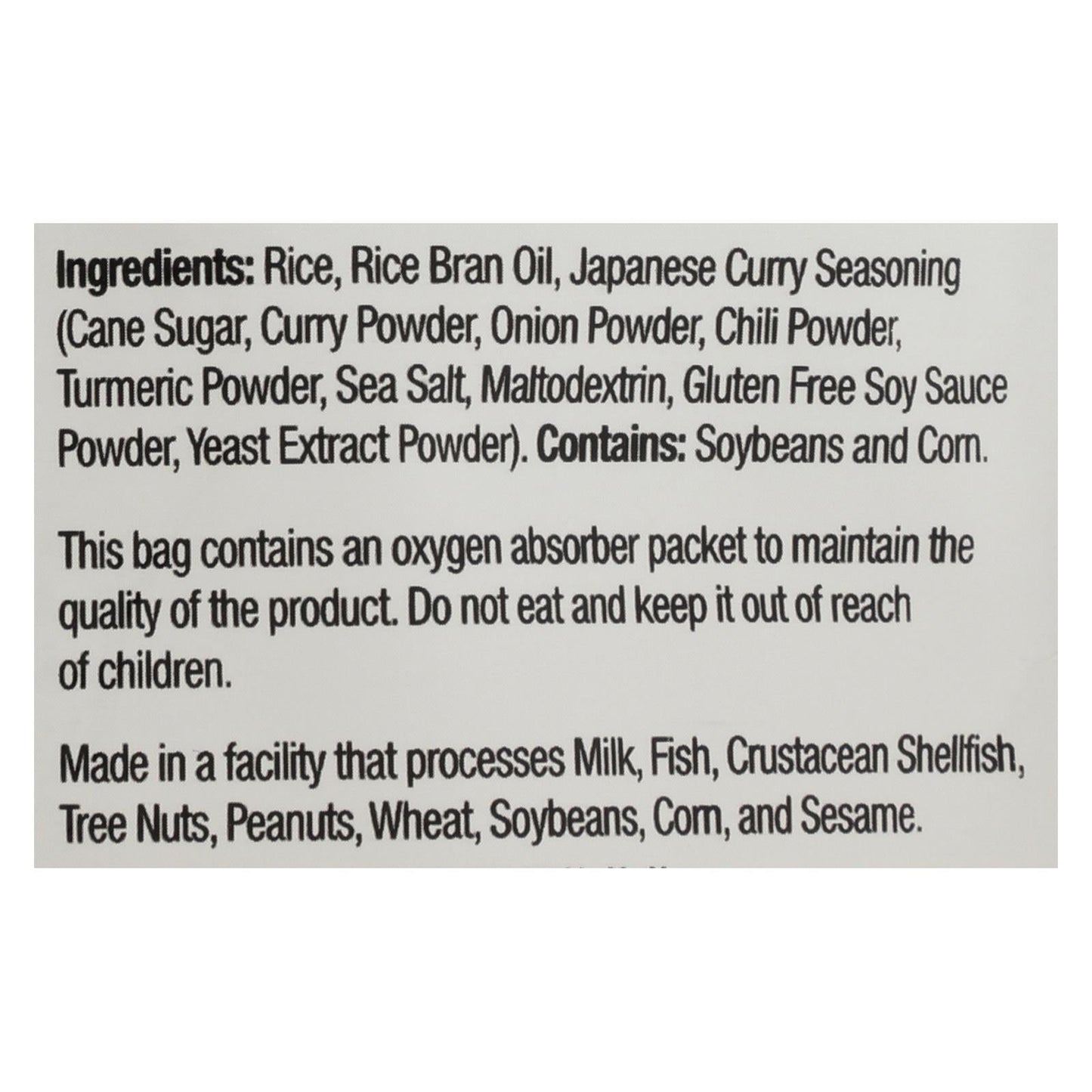 Sun Tropics® Tokyo Curry Mochi Rice Bites, 3.50 Oz (Pack of 12)