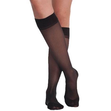 Juzo Attractive Knee High 15-20mmHg Closed Toe, 1, Black