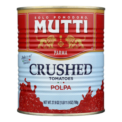 Mutti Crushed Tomatoes - Provides Rich Taste with Endless Possibilities - 27.9 Oz (6-Pack)