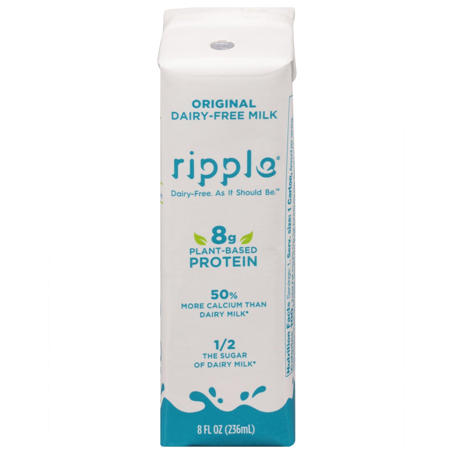 Ripple Foods Plant Based Milk Original (8 fl oz 12-Pack)
