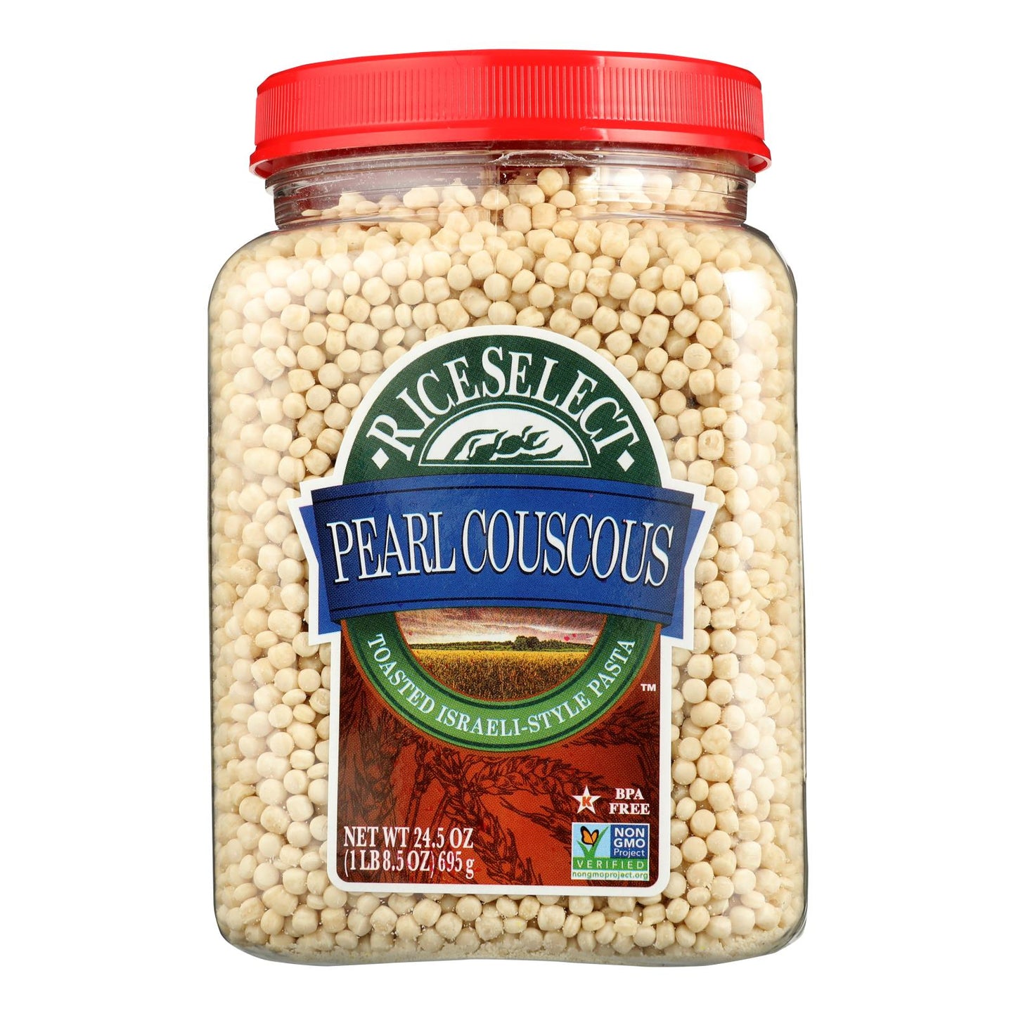 Rice Select Classic Pearl Couscous, Original Plain Flavor, 25.5 Oz Packs (Pack of 4)