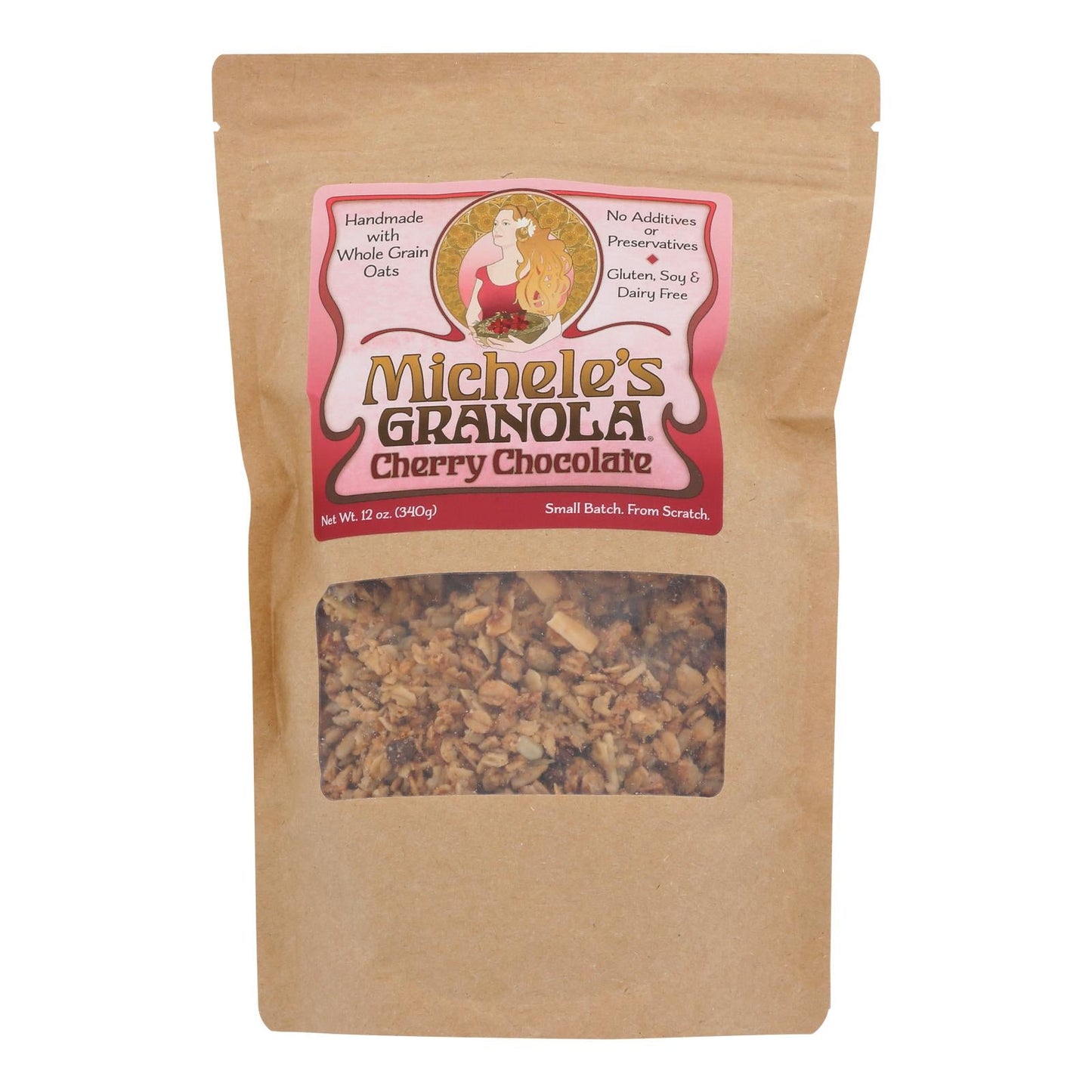 Michele's Granola Cherry Chocolate Granola - Pack of 6 (12 Oz Each)