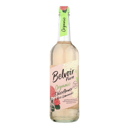 Belvoir Delightful Artisan Sparkling Lemon, Elderflower & Rose Petals - Case of 6 (25.4 fl oz)