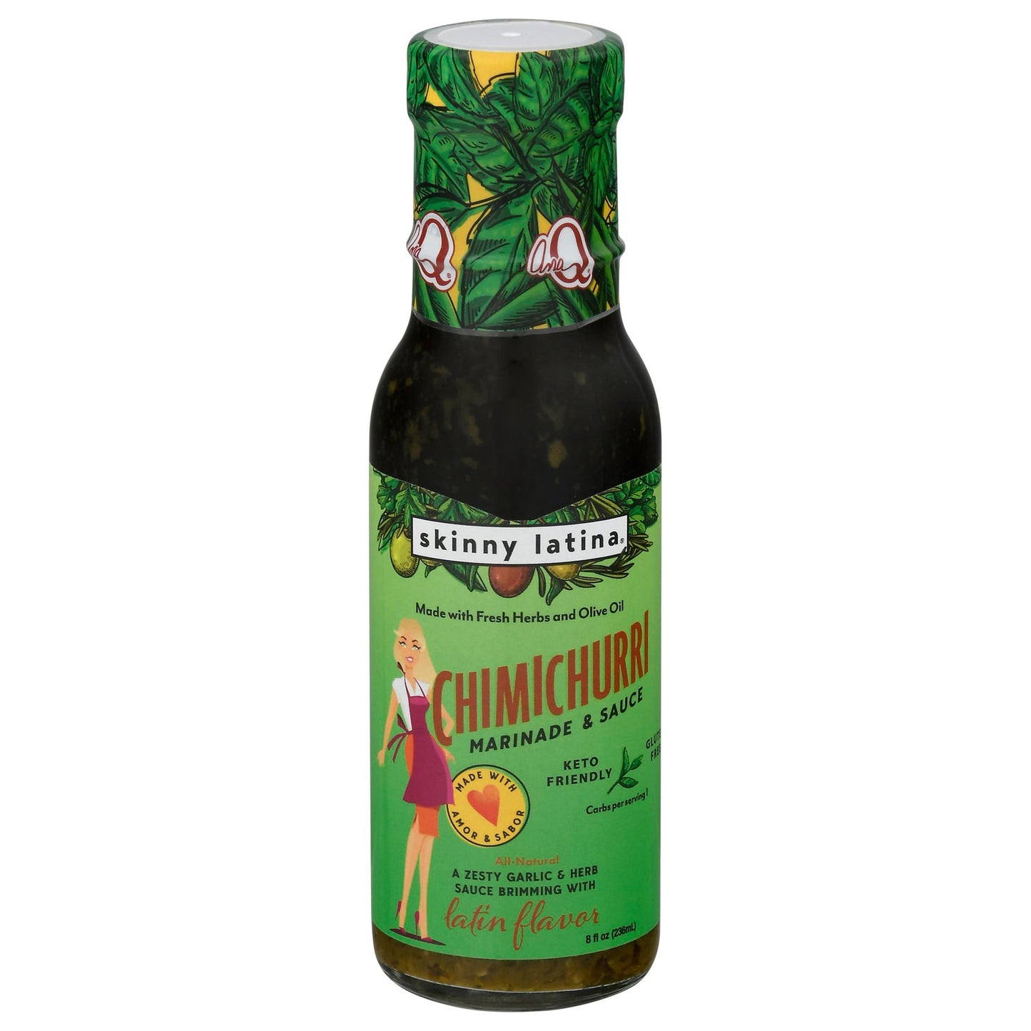 Skinny Latina Chimichurri Marinade Sauce, 6 - 8 oz Bottles