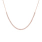 Diamond Thin Half Tennis Necklace 14K by By Adina Eden