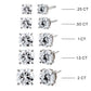 Lab Grown Diamond Solitaire Four Prong Stud Earring 14K by By Adina Eden
