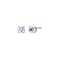 Lab Grown Diamond Solitaire Four Prong Stud Earring 14K by By Adina Eden