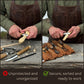 15 Pocket Leather Tool Roll