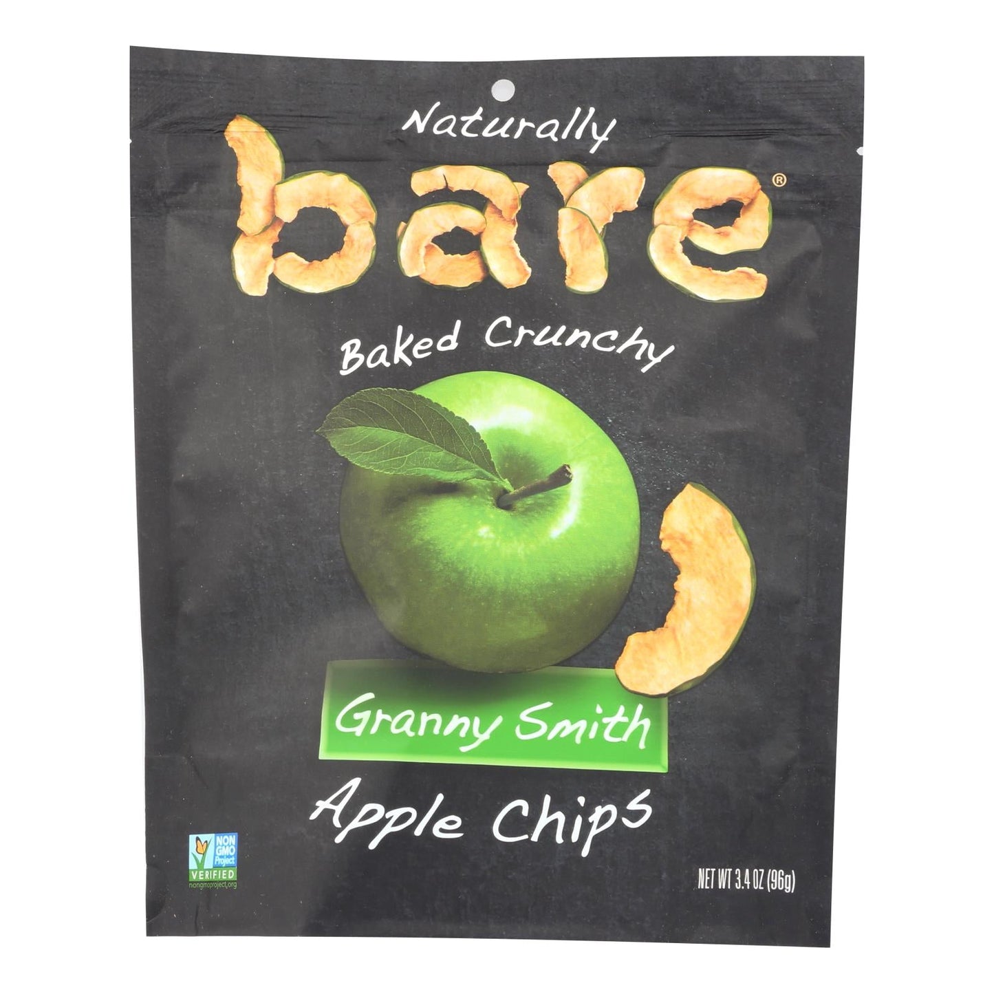 Bare Fruit Granny Smith Apple Chips - Pack of 12 - 3.4 Oz Each