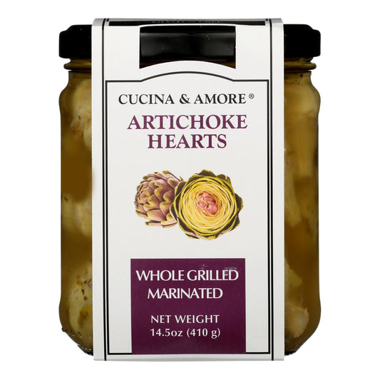 Cucina & Amore Whole Marinated Artichokes, 14.5 Oz (Pack of 6)