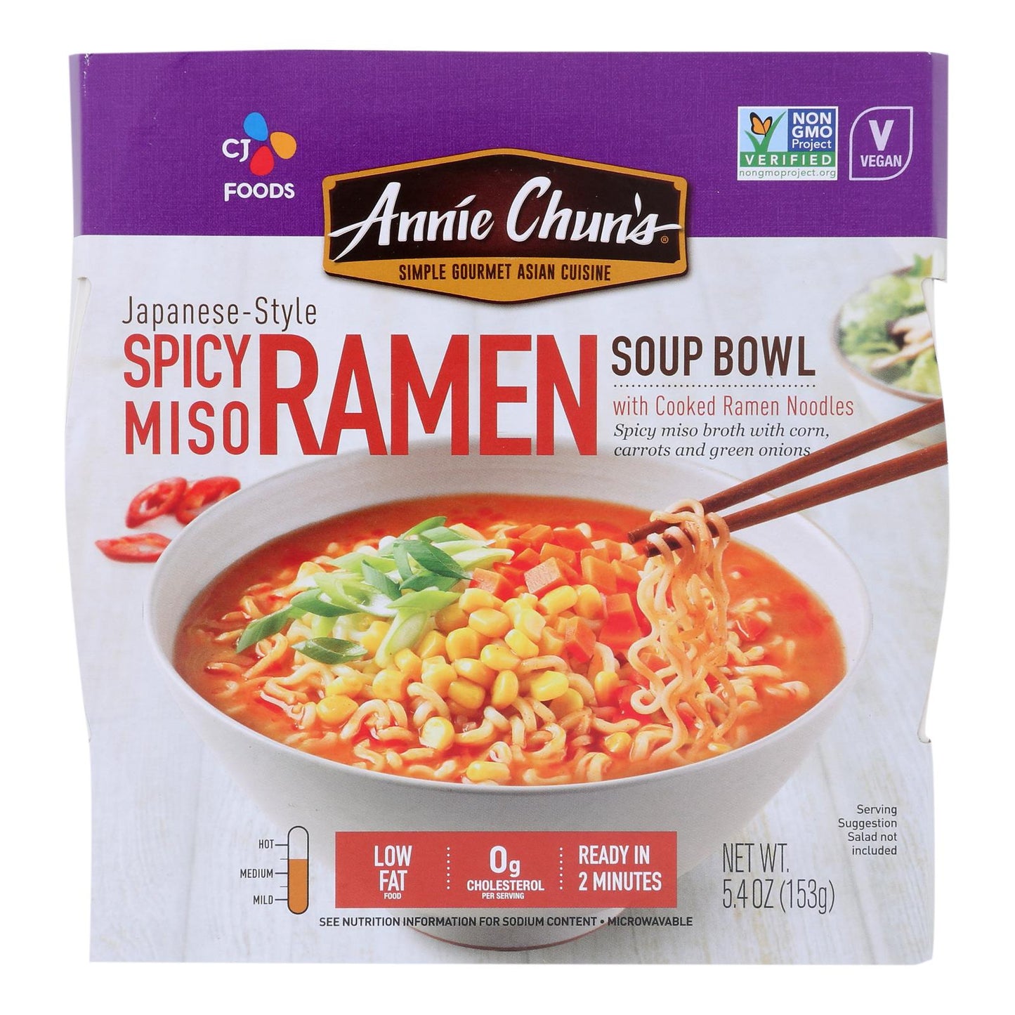 Annie Chun's Spicy Miso Ramen - 6-Pack (5.4 Oz Each)