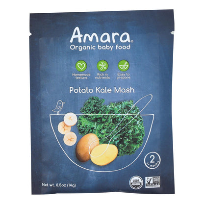 Amara Baby Food, Case of 7 - Potato Kale, .5 Oz Each