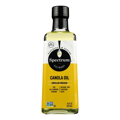 Spectrum Naturals Refined Canola Oil, 16 Fl Oz (Case of 12)
