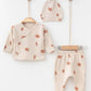 Autumn Leaf Baby Clothes Set - 3 Pcs