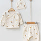 Olive Baby Clothes Set - 3 Pcs