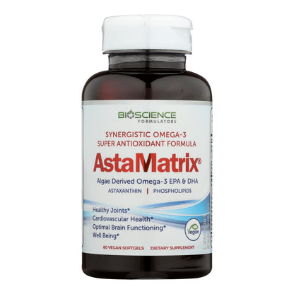 Astamatrix Algae Omega-3 EPA & DHA - Gluten-Free - 60 Softgels