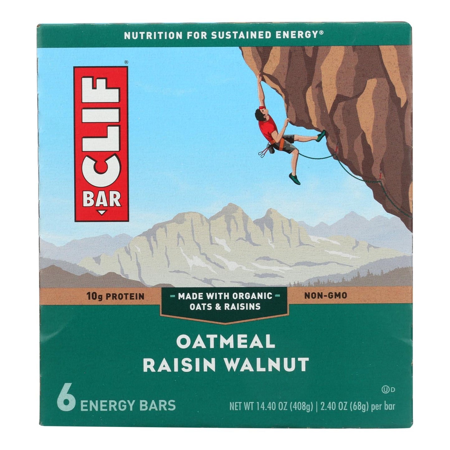 Clif Bar Oatmeal Raisin Walnut Energy Bars  - Case Of 6 - 6/2.4 Oz