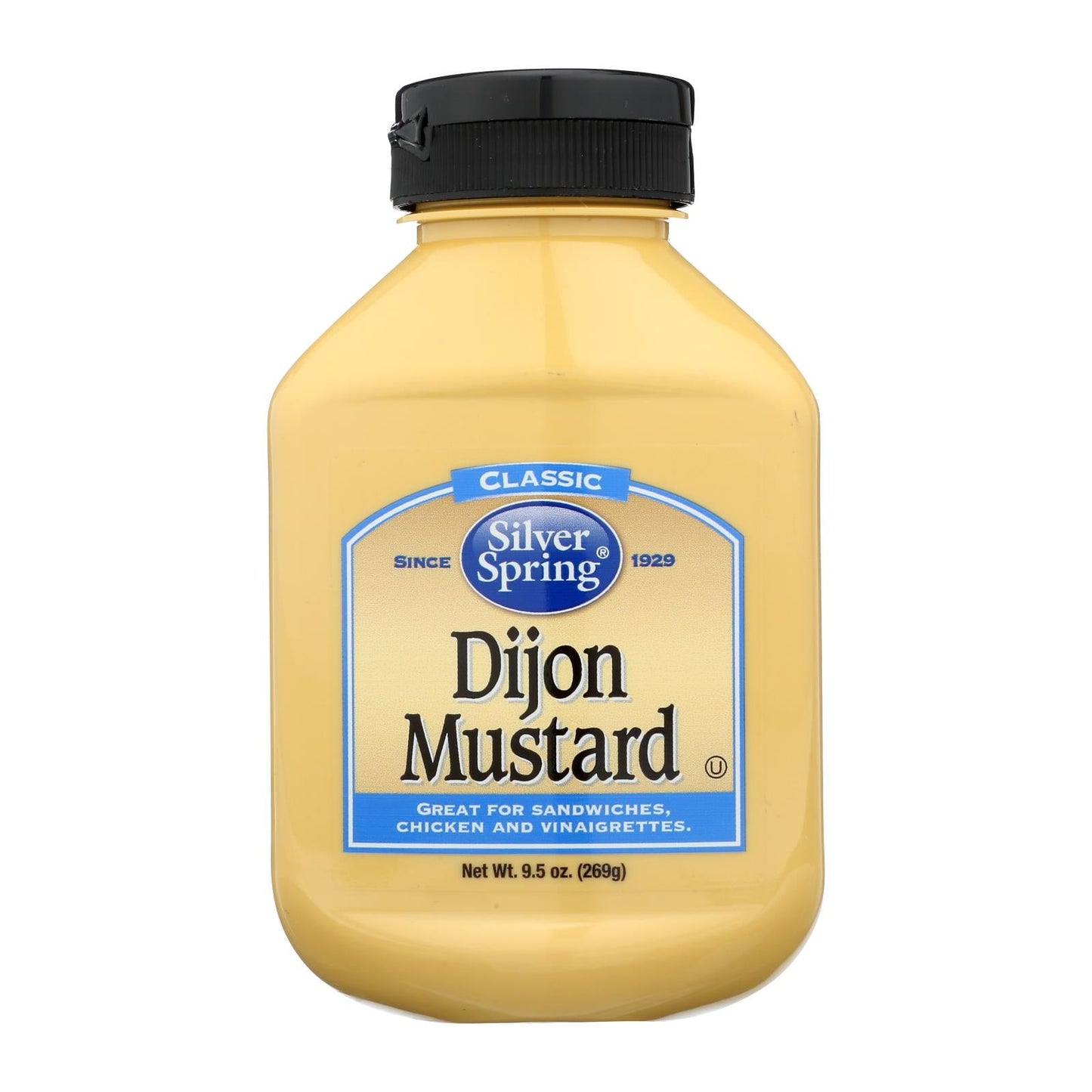 Silver Spring Dijon Mustard Squeeze Bottle, 9.5 Oz., 9-Pack