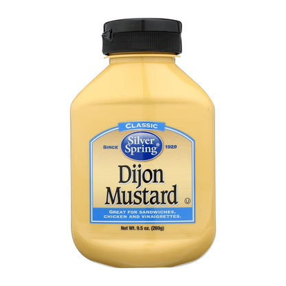 Silver Spring Dijon Mustard Squeeze Bottle, 9.5 Oz., 9-Pack