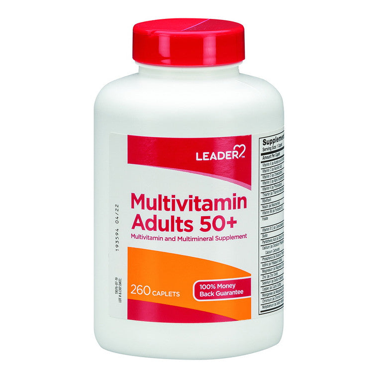 Leader™ Health Care Multivitamin for Adults 50+ – Dietary Supplement (Caplets)