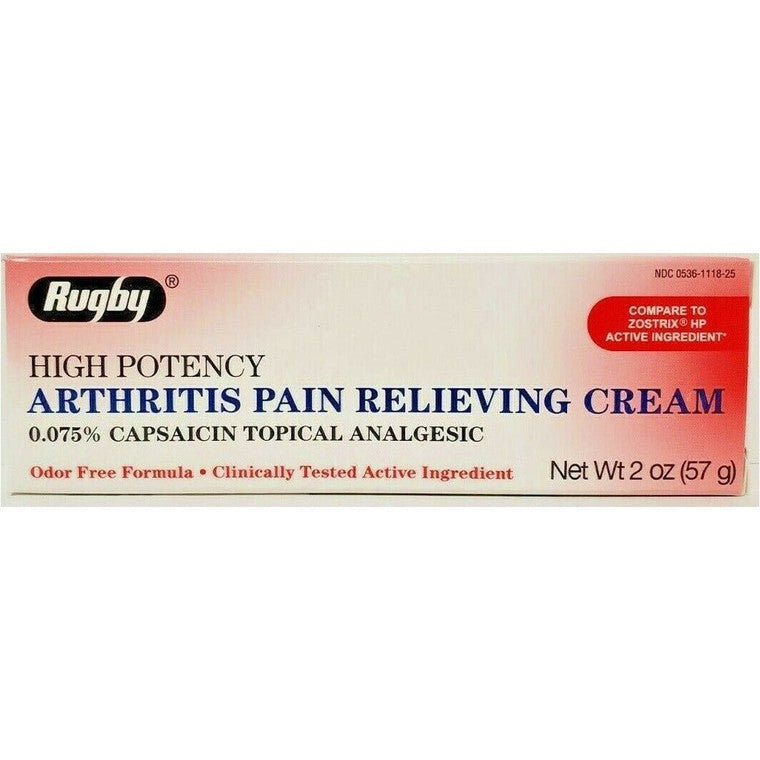 Rugby High Potency Arthritis Pain Relieving Cream 2 Oz
