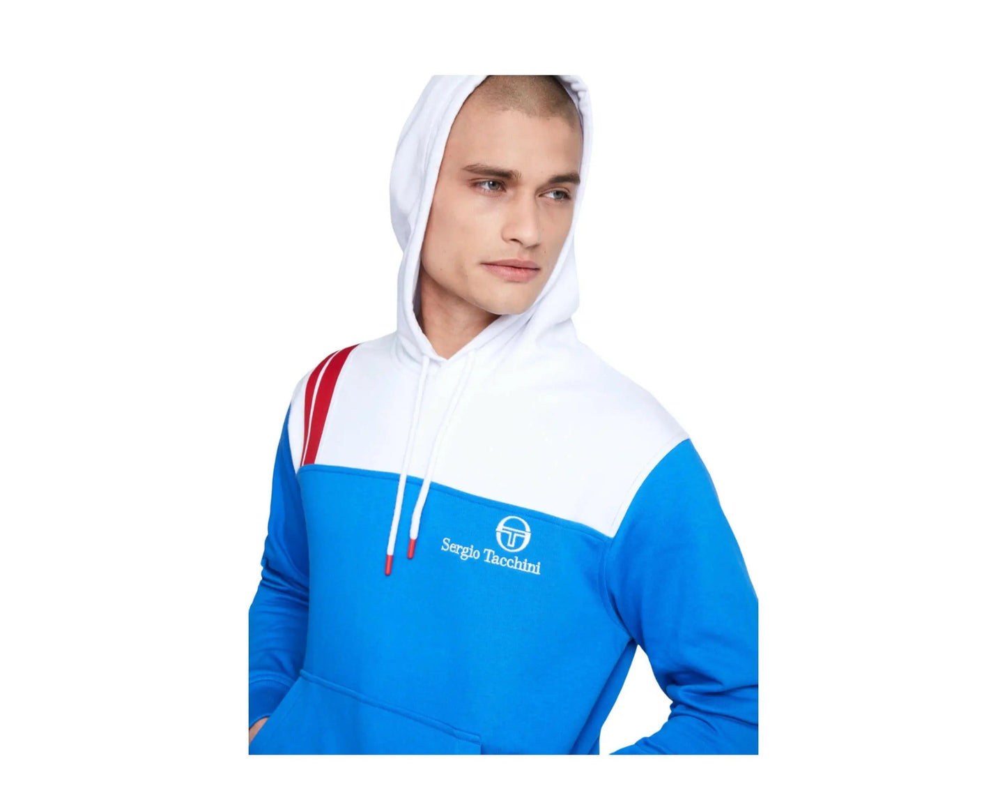 Sergio Tacchini Tingo Archivio Men Hoodie Palace Blue/White