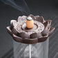 Creative Indoor Desktop Handmade Ceramic Ornament Windproof Backflow Incense Burner Buddhist Aromatherapy Stove