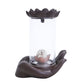 Creative Indoor Desktop Handmade Ceramic Ornament Windproof Backflow Incense Burner Buddhist Aromatherapy Stove