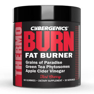 Cybergenics Burn Fat Burner Gummies, Tart Cherry - 60 Count Chewable Supplement