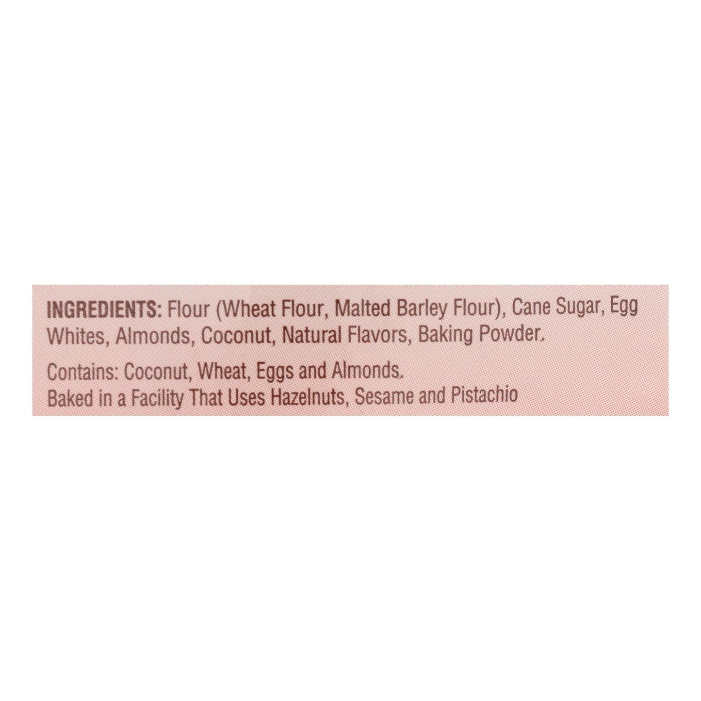 Almondina Toasted Almond Thins, Coconut Orange Almond, 5.25 Oz. - Case of 12