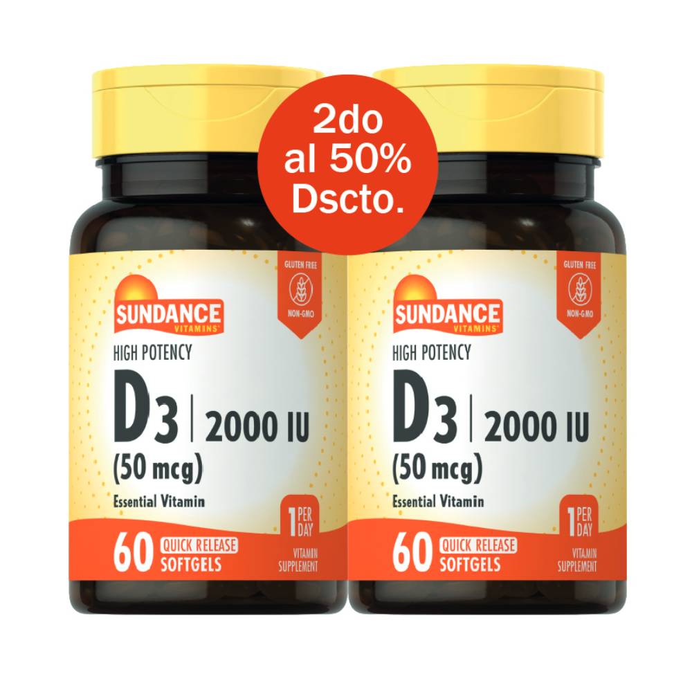 Sundance D3 2000 IU Quick Release – 60 Softgels