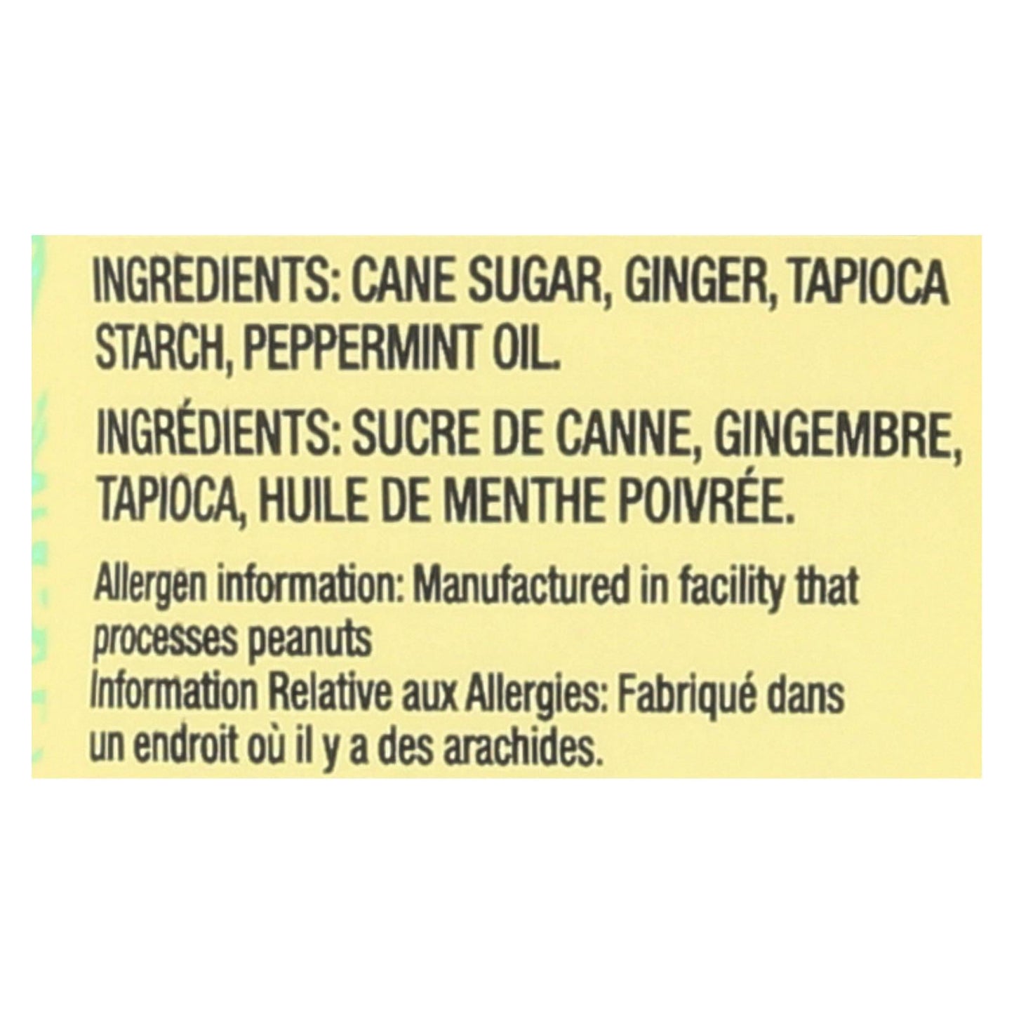 Chimes Premium Peppermint Ginger Chews - 1.5 Oz Each (Case of 12)