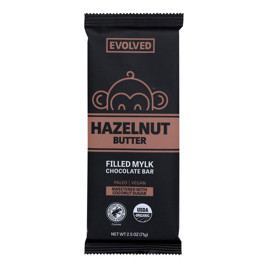 Evolved Chocolate Bar Hazelnut Butter, Case of 8 - 2.5 Oz Each