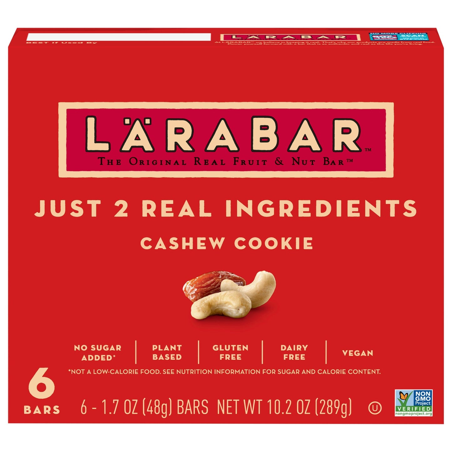 Larabar Bar Cashew Cookie, 6/1.7 Oz - Case of 8
