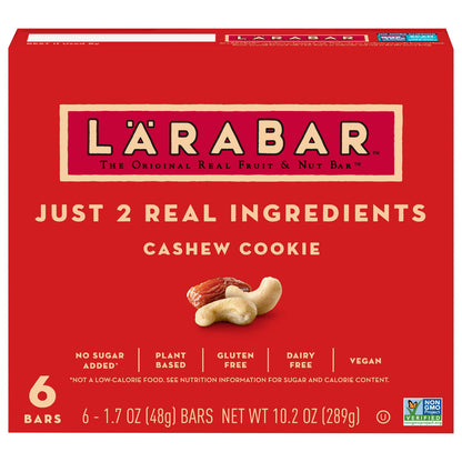Larabar Bar Cashew Cookie, 6/1.7 Oz - Case of 8