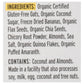 Purely Elizabeth Sugar Free Oatmeal Banana Nut 9.12 Oz Pack of 6
