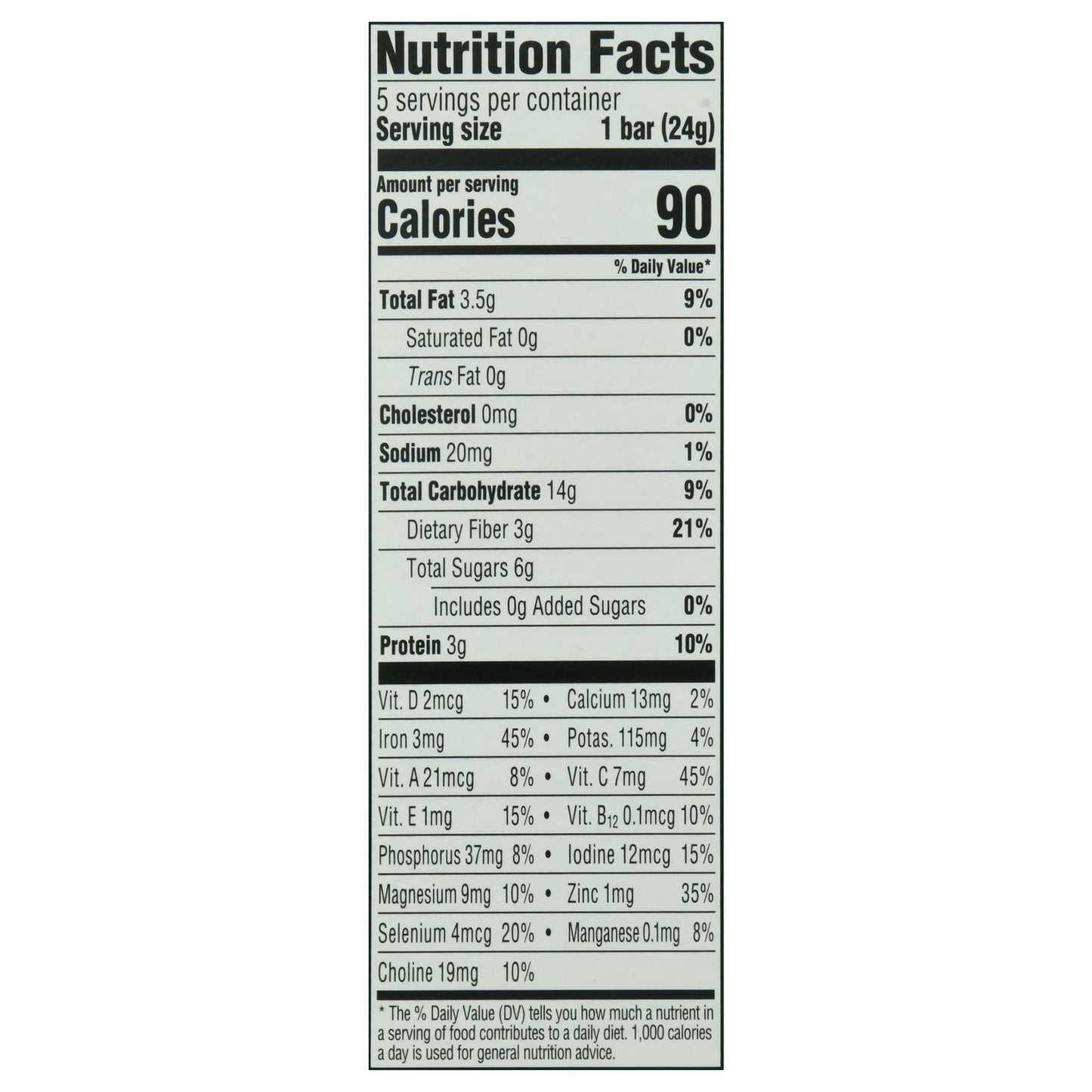 Cerebelly Smart Bar With Apples & Kale | 4.2 Oz | Case of 6