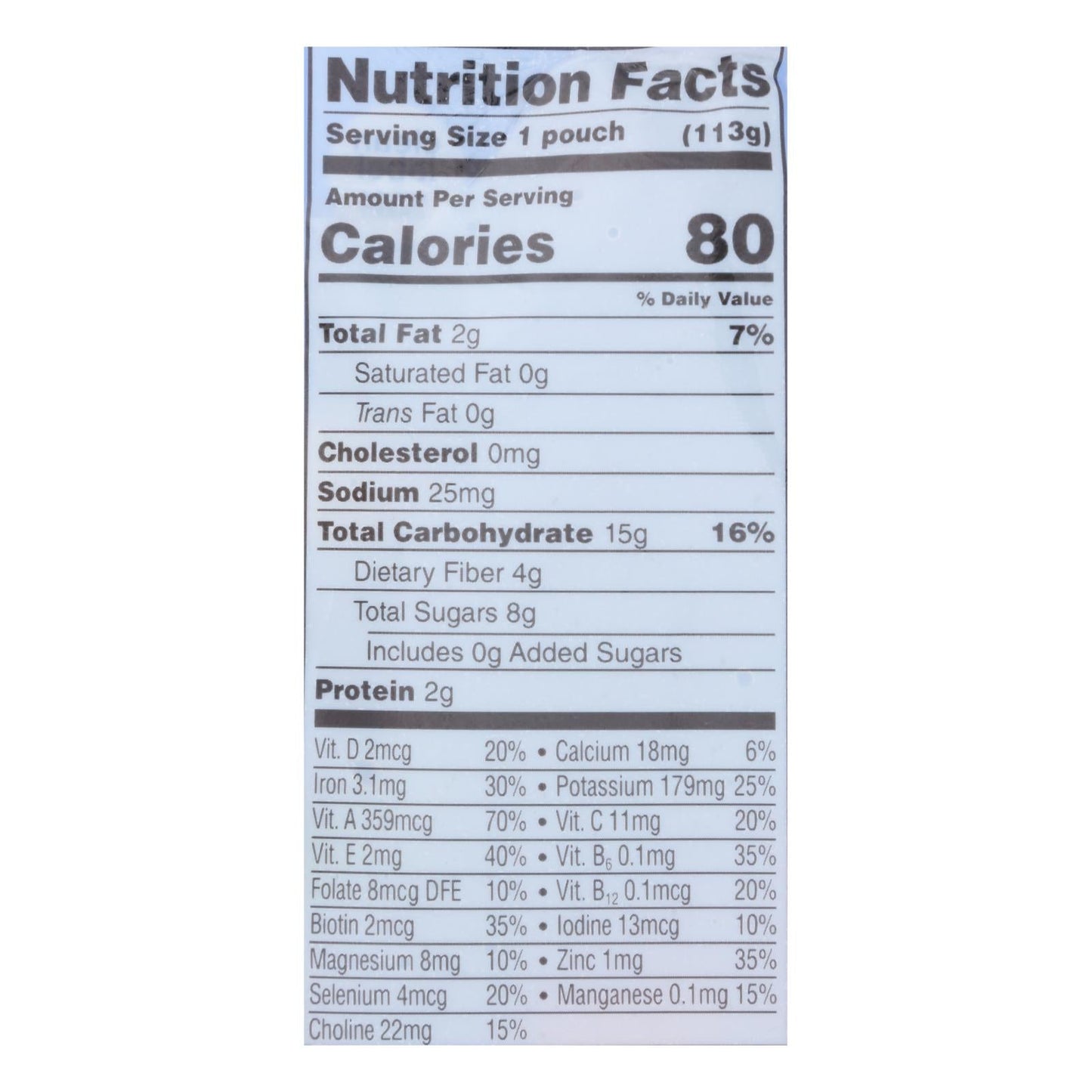Cerebelly Smoothie Blueberry Banana, 4 Oz, Case of 6