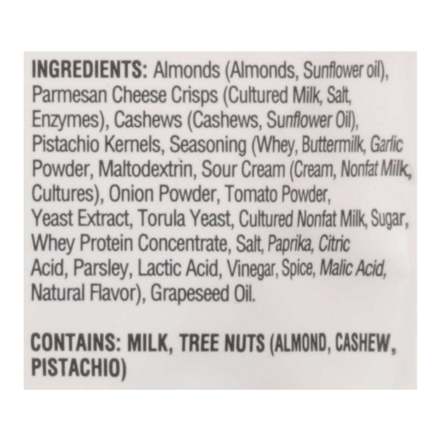 Parm Crisps Snack Mix Ranch Parmesan Crisp - 6 Oz Pack, Case of 12