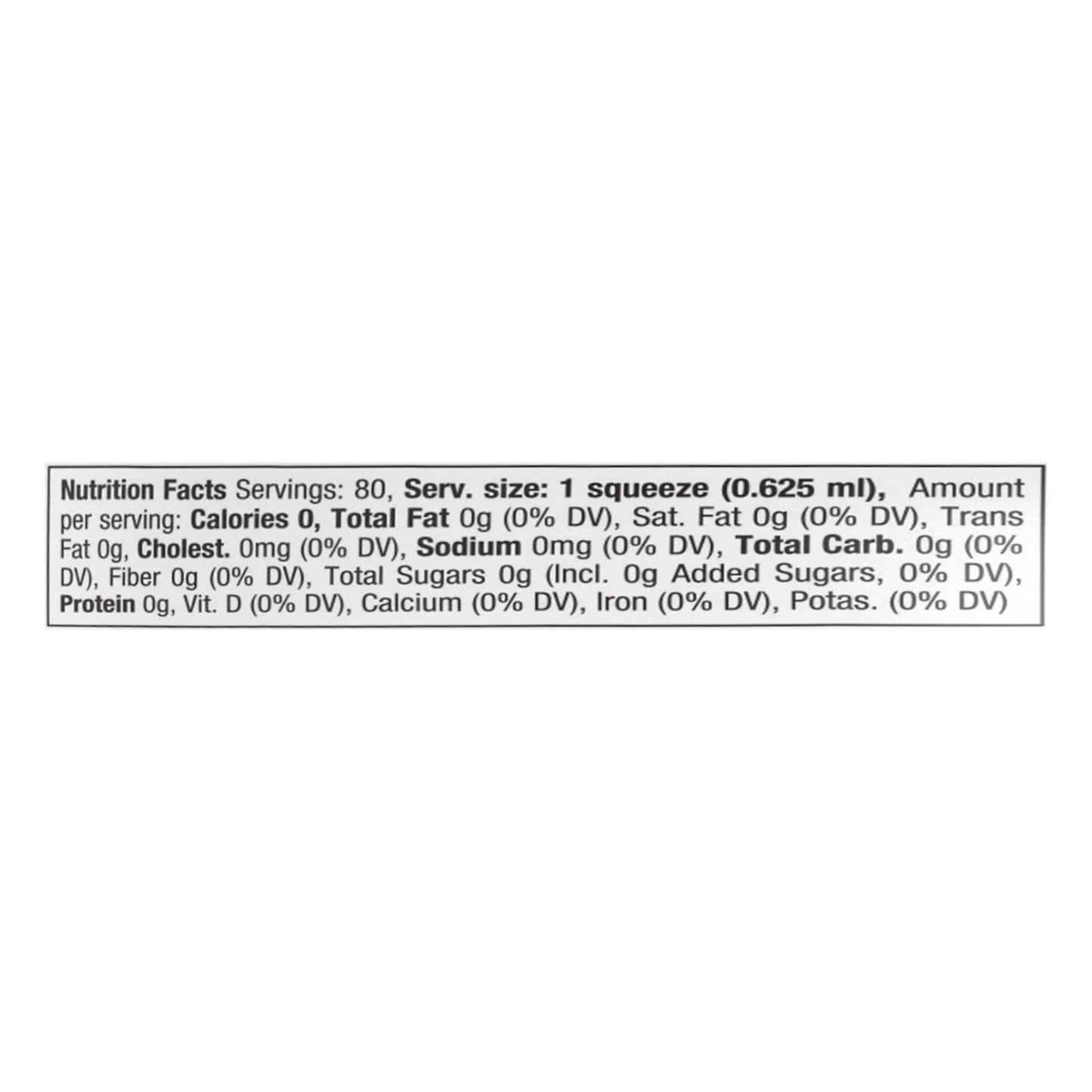 Sweet Leaf Sweetener Market Squeeze Straw, 1.7 Fz